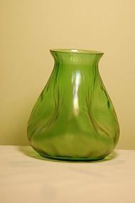 Loetz Bohemian glass 'Creta Rusticana' Tree-trynk vase C:1898