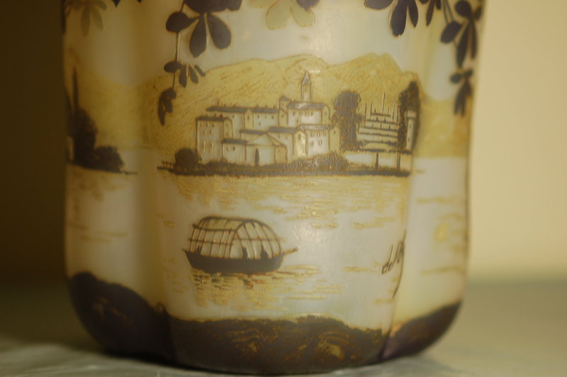 DeVez French cameo glass vase C:1900