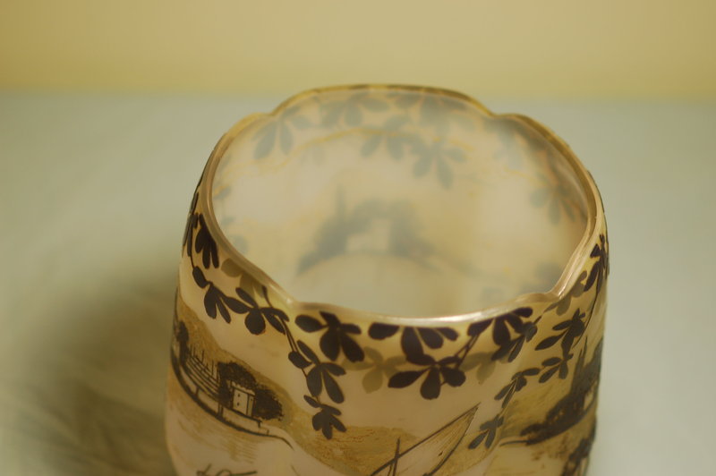 DeVez French cameo glass vase C:1900