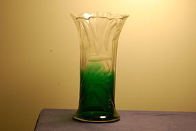Moser Harrach Bohemian glass vase C:1885