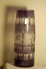 Kralik cameo glass vase (similar at Passau Museum) C:1920