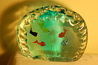 Barbini Murano glass aquarium paperweight C:1960