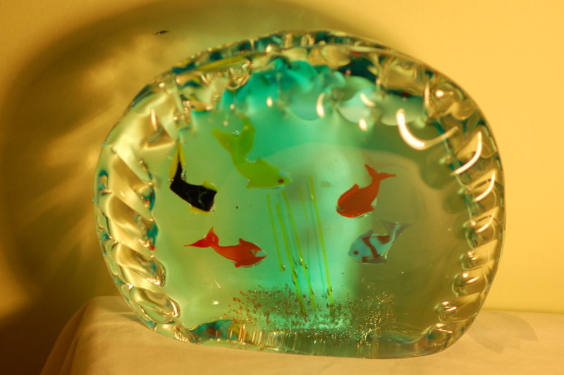 Barbini Murano glass aquarium paperweight C:1960