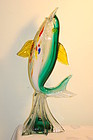 Dino Martens style large Murano glass fish figurine