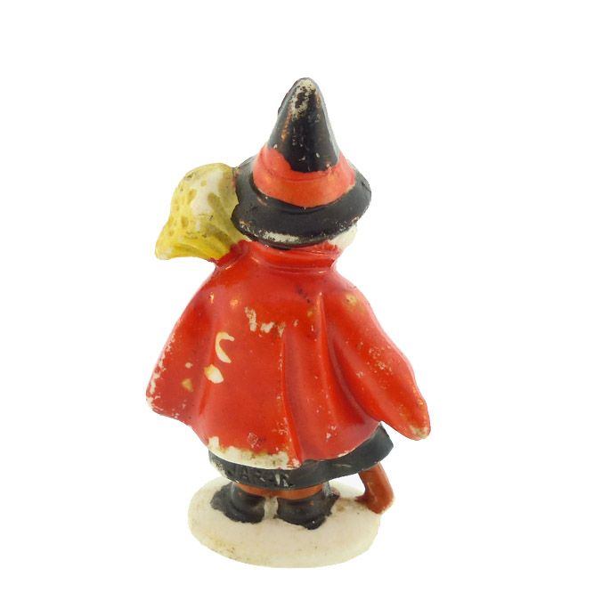 Vintage Halloween Bisque Witch Figurine