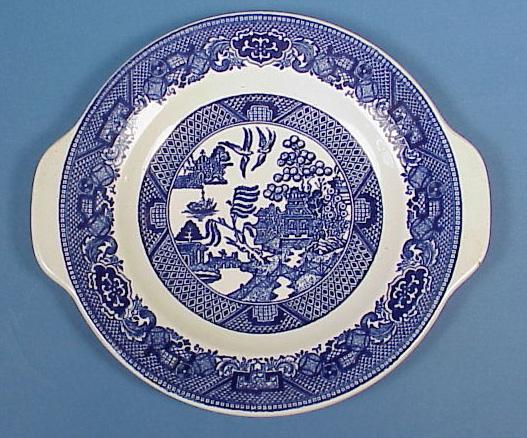 Royal China &quot;Willow Ware&quot; Handled Plate