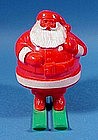 Vintage Hard Plastic Santa Candy Container