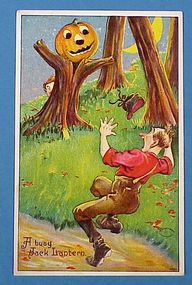 1909 Comic Julius Bien Halloween Post Card