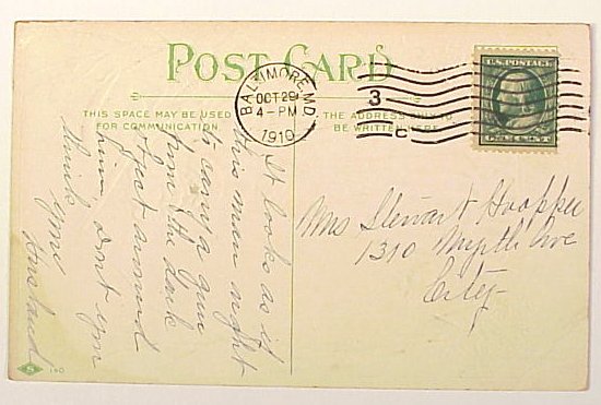1910 Halloween Post Card