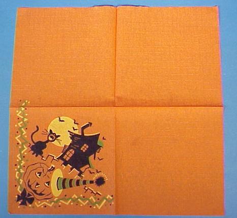 Vintage Halloween Paper Party Napkin