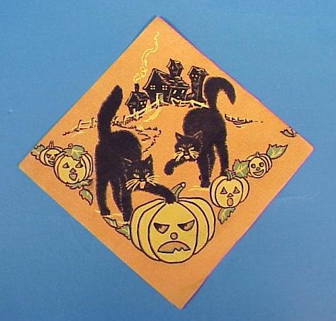 Vintage Halloween Paper Party Napkin