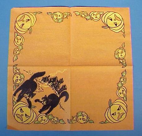 Vintage Halloween Paper Party Napkin