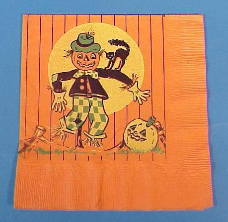 Vintage Halloween Paper Party Napkin