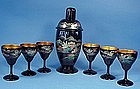 Japanese Lacquer Cocktail Shaker & Glasses