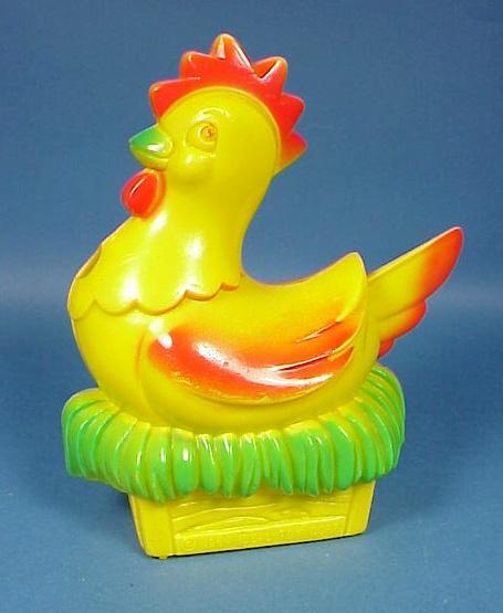 Plastic Hen on Nest Easter Candy Container