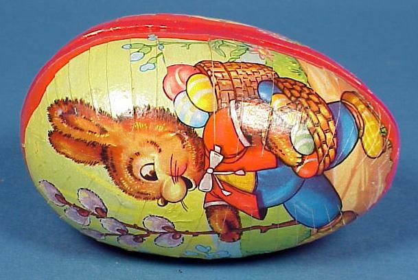 Papier-Mache Easter Egg Candy Container