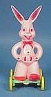 Rosbro Hard Plastic Easter Bunny Pull Toy