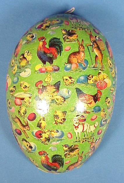 German Dresden Easter Egg Candy Container