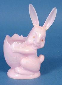 Hard Plastic Easter Bunny Candy Container