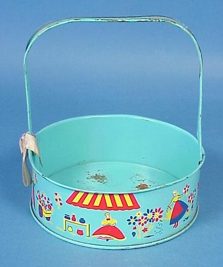 Lithographed Tin Easter Basket