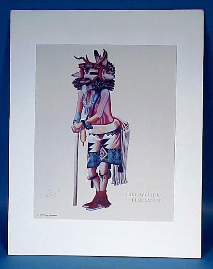K. Tuvahoema Native American Silkscreen Print