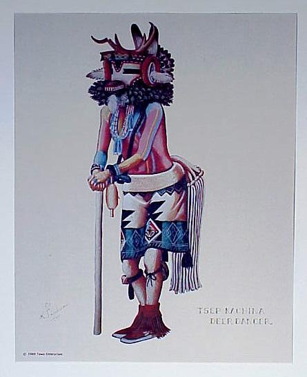 K. Tuvahoema Native American Silkscreen Print