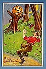 1909 Comic Julius Bien Halloween Post Card