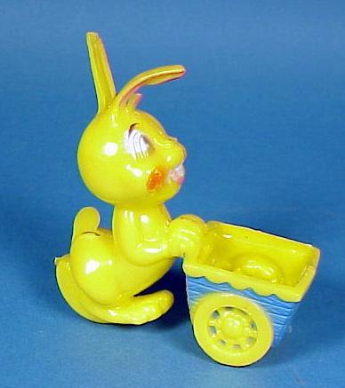 Hard Plastic Easter Bunny Candy Container