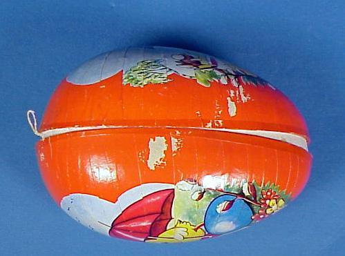 Papier-Mache Easter Egg Candy Container