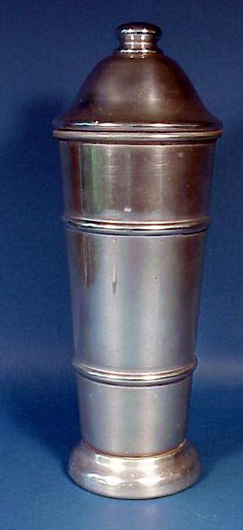 Art Deco "Coldseal" Aluminum Cocktail Shaker