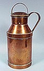 Deco Copper Milk Can Figural Cocktail Shaker