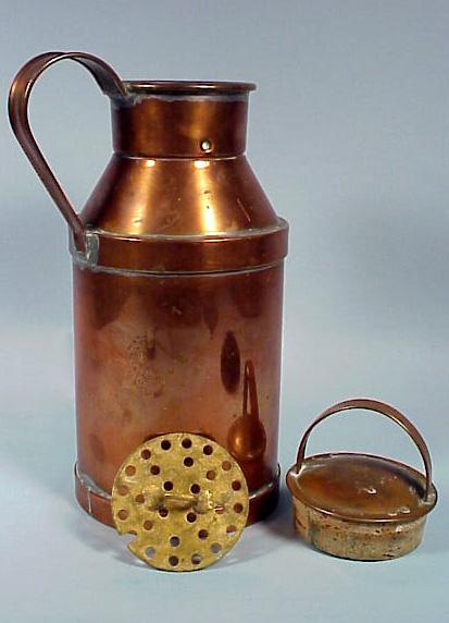 Deco Copper Milk Can Figural Cocktail Shaker