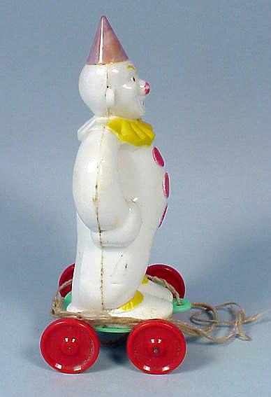 Hard Plastic Clown Holiday Candy Container