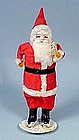 Old Composition & Fabric Santa Claus Figure