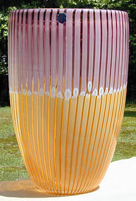Cenedese Murano Canne Vase