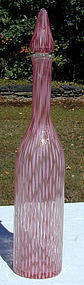 Fratelli Toso Murano Glass Decanter with Stopper