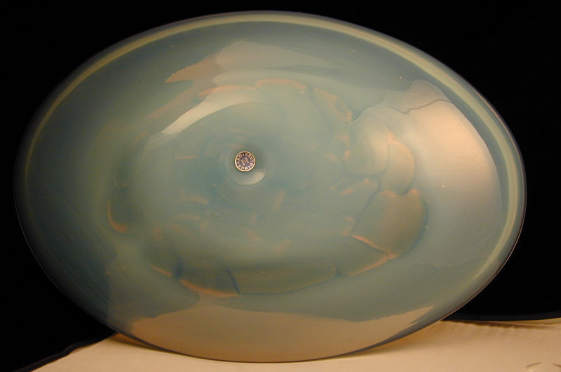 Fratelli Toso Murano Opalescent Center Bowl - HUGE!