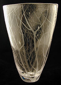 Kosta Engraved Vase "Spring" (Våren)