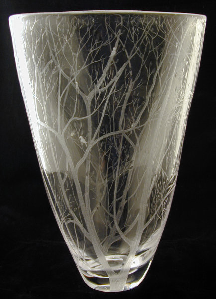 Kosta Engraved Vase &quot;Spring&quot; (Våren)