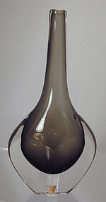 Orrefors Landberg Sommerso Bottle Vase