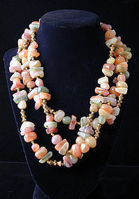 Miriam Haskell Faux Stone Necklace