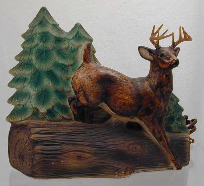 Jumping Deer TV Lamp by Ornamental Arts &amp; Crafts