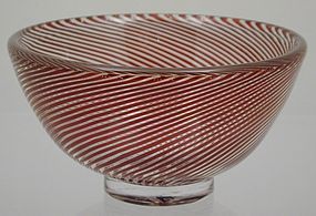 Orrefors Edward Hald Slip Graal Bowl 1954