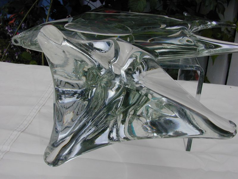 Zanetti Murano Angelfish sculpture