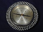 Hermes Paris Sterling Silver Compass Paperweight