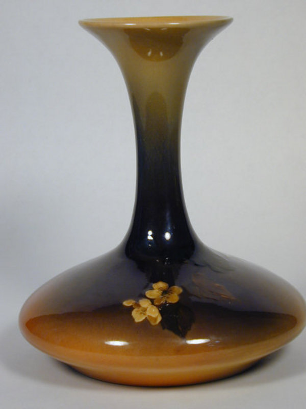 Rookwood Floral Vase Artist Signed MLP Dated 1895