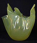 Venini Fazzoletto Vase Signed