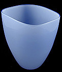 Venini Murano Italia Blue Opalino Vase - Signed