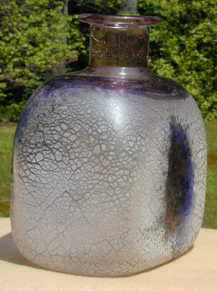 Barbini Murano Coroso Bottle Vase - Signed