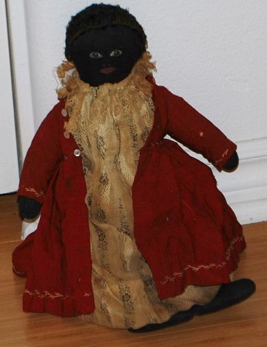 Black Americana Folk Art Cloth Doll